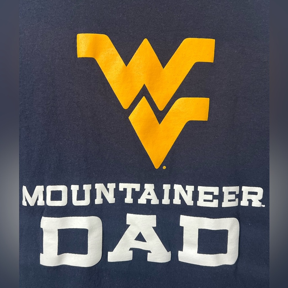 West Virginia Mountaineers Dad Navy Blue T-Shirt - Picture 3 of 8